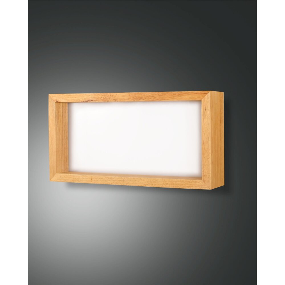 Applique murale Fabas Luce Window LED Brun, 1 lumière main product photo