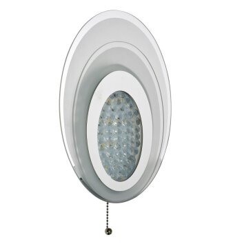 Applique murale Searchlight WALL LED Chrome, Blanc, 1 lumière