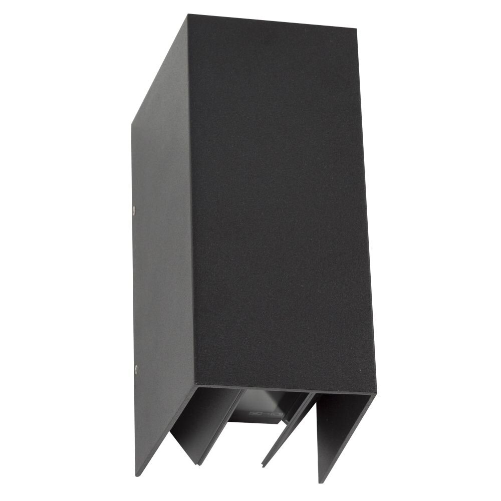Applique murale KS Verlichting Channel LED Noir, 2 lumières main product photo