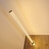 Lampadaire Pipe LED Nickel mat, 1 lumière, Télécommandes, Changeur de couleurs