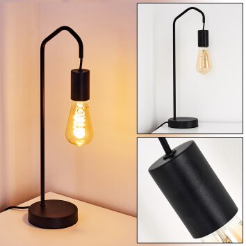 Lampe de table Cuyama Noir, 1 lumière