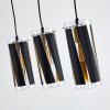 Suspension Vänersborg Noir, 3 lumières