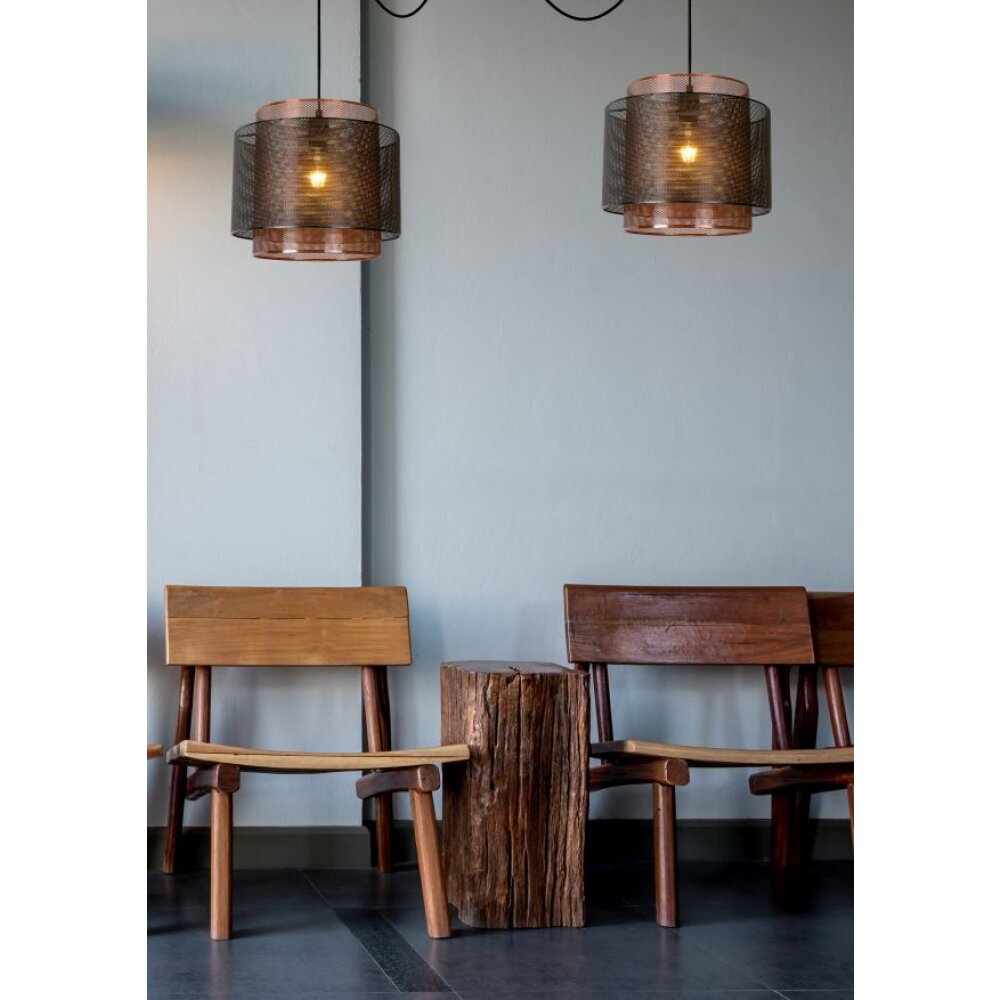 Suspension Lucide ORRIN Noir, 2 lumières main product photo