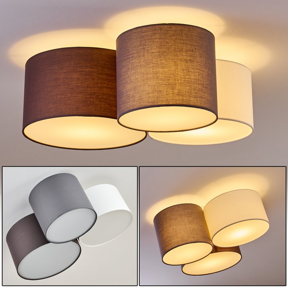 Plafonnier Payette Blanc, 3 lumières main product photo