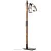 Lampadaire Brilliant Matrix Bois foncé, Noir, 1 lumière