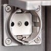 Abilene Prises électriques d\'extérieur couleur acier inoxydable, Gris