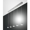 Suspension Fabas Luce Dunk LED Aluminium, 5 lumières