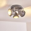 Plafonnier Glostrup LED Gris, 3 lumières