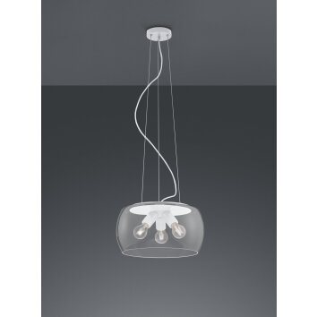 Suspension Trio Valente LED Blanc, 3 lumières