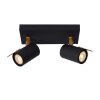 Spot de plafond Lucide GRONY Noir, 2 lumières