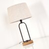 Lampe à poser Logumkolster Brun, Noir, 1 lumière