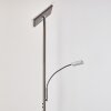 Lampadaire à vasque Veteli LED Acier inoxydable, 2 lumières