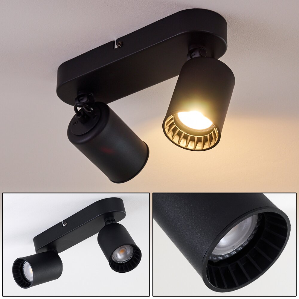Plafonnier Kullaberg Noir, 2 lumières main product photo
