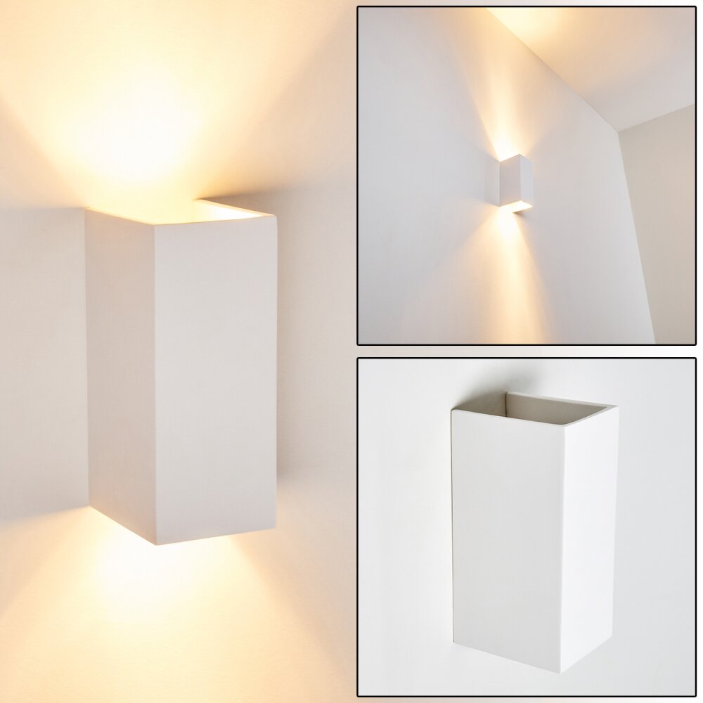 Applique murale Aversa Blanc, 2 lumières main product photo