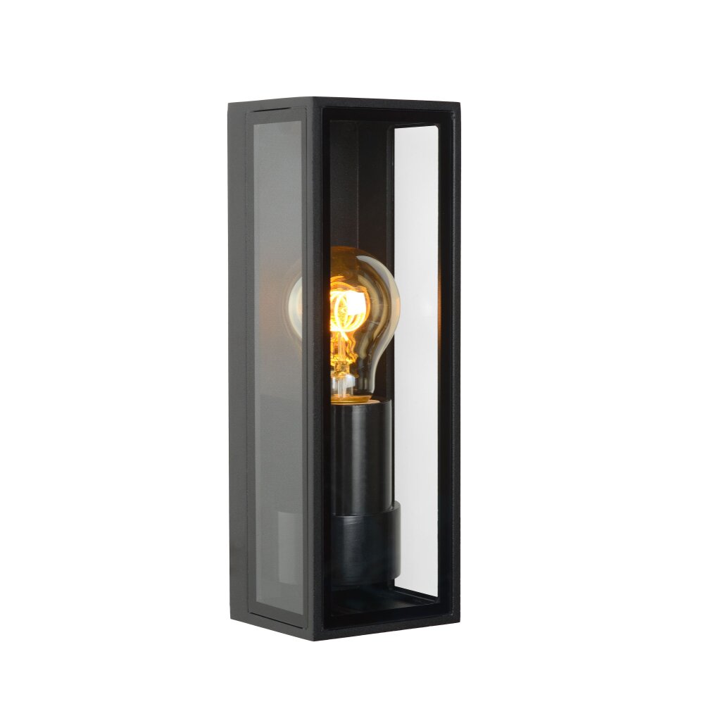 Applique murale d'extérieur Lucide DUKAN Noir, 1 lumière main product photo