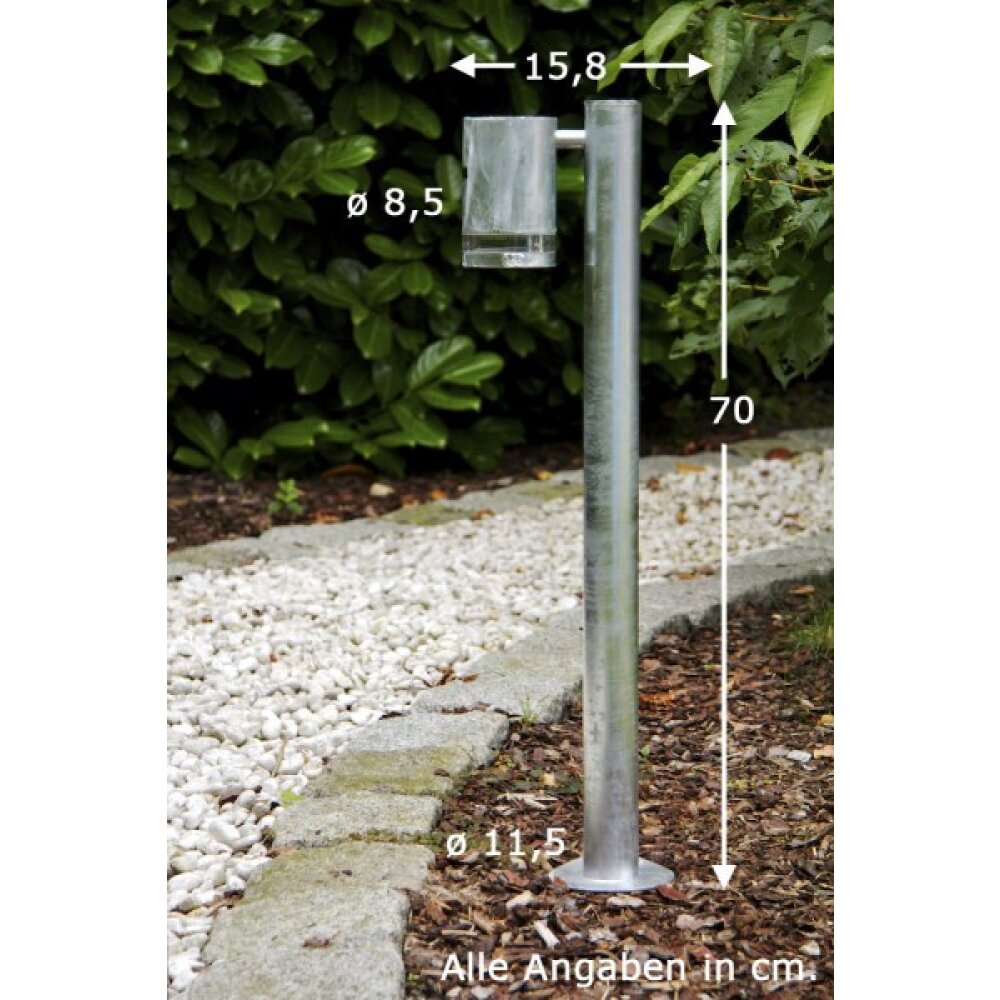 Lampadaire extérieur Konstsmide MODENA Acier inoxydable, 1 lumière main product photo