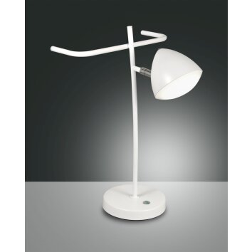 Lampe à poser Fabas Luce Bike LED Blanc, 1 lumière