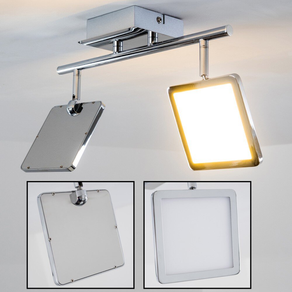 Plafonnier Brilliant URANUS LED Chrome, 2 lumières main product photo