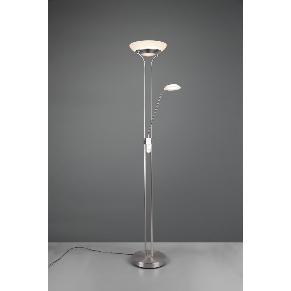 Lampadaire Reality Orson LED Nickel mat, 2 lumières main product photo
