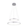 Suspension Leuchten Direkt Ls-CIRCLE LED Acier inoxydable, 1 lumière, Télécommandes, Changeur de couleurs