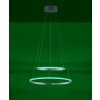Suspension Leuchten Direkt Ls-CIRCLE LED Acier inoxydable, 1 lumière, Télécommandes, Changeur de couleurs