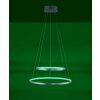 Suspension Leuchten Direkt Ls-CIRCLE LED Acier inoxydable, 1 lumière, Télécommandes, Changeur de couleurs