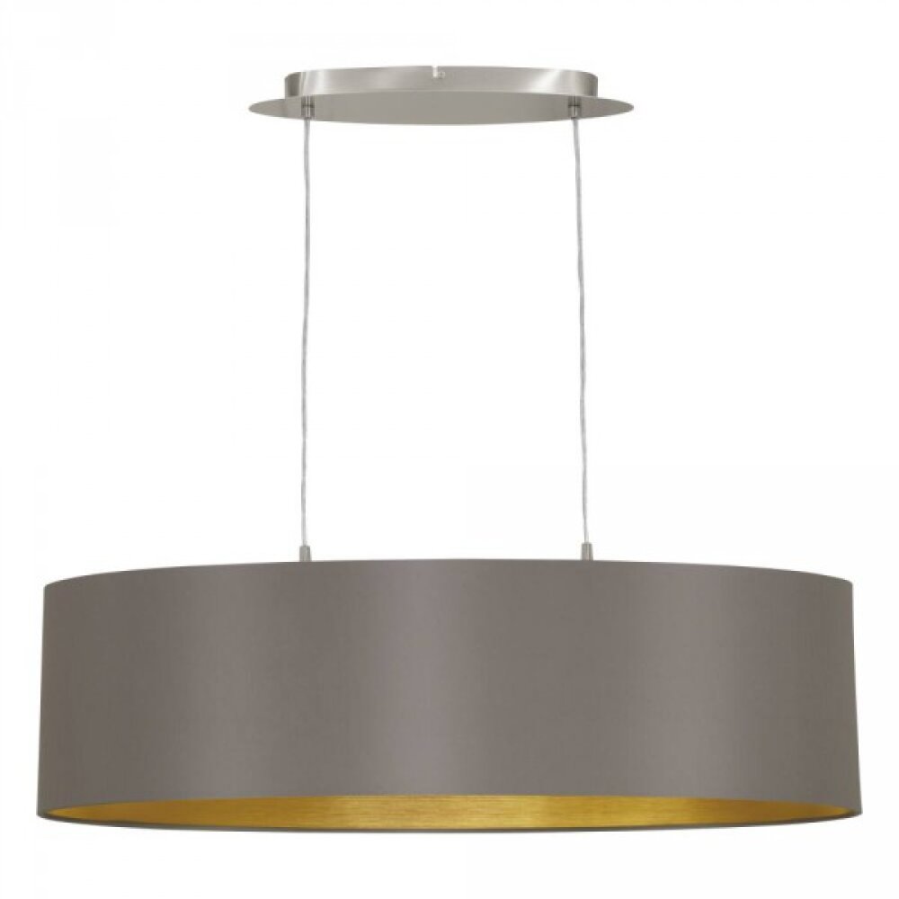 Suspension Eglo MASERLO Nickel mat, 2 lumières main product photo