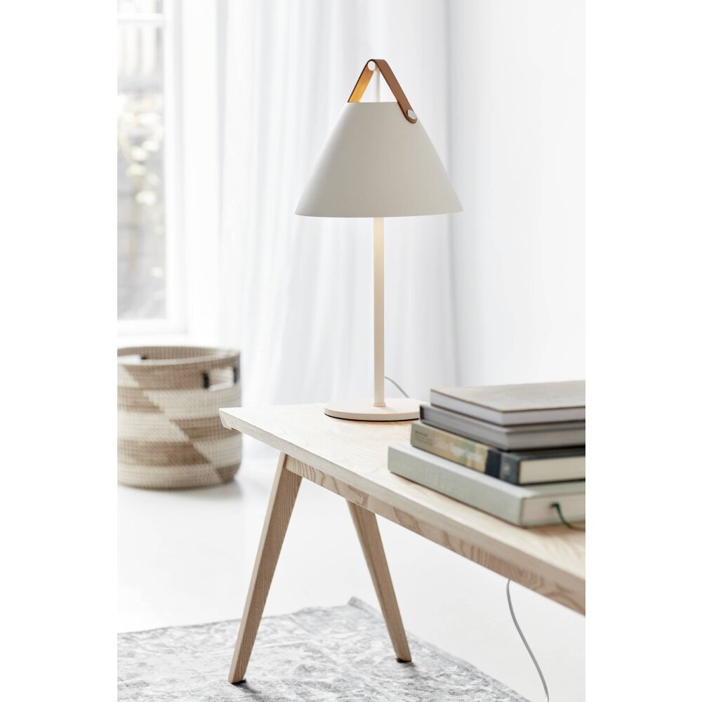 Lampe à poser Design For The People by Nordlux STRAP Blanc, 1 lumière main product photo