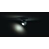 Spot de plafond, kit de base Philips Hue Ambiance White Buckram Noir, 1 lumière, Télécommandes