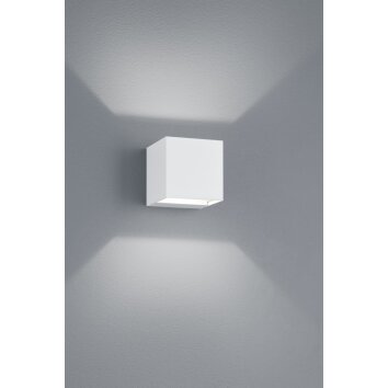 Applique murale d'extérieur Trio ADAJA LED Blanc, 2 lumières