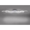 Plafonnier Leuchten-Direkt Wave LED Acier inoxydable, 3 lumières