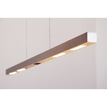 Suspension Casablanca Helios LED Aluminium, 1 lumière