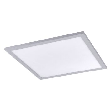 Plafonnier Leuchten Direkt FLAT LED Argenté, 1 lumière