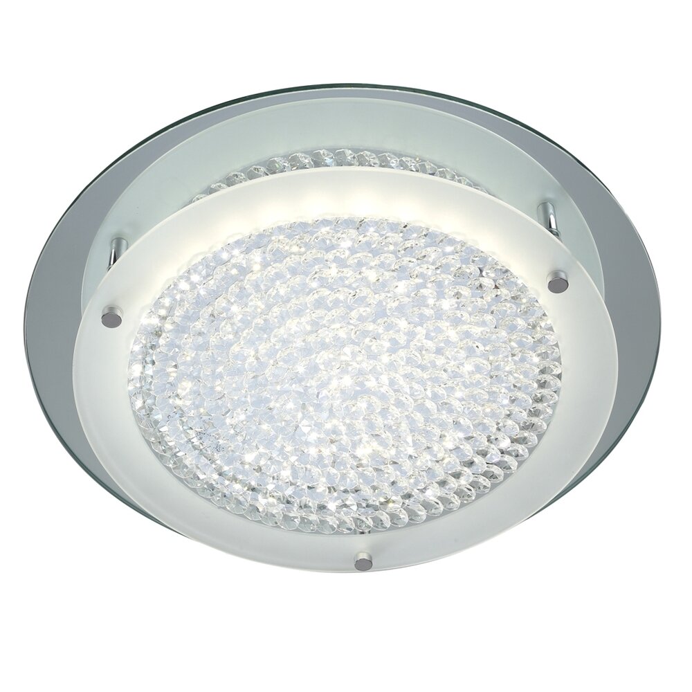 Plafonnier Mantra CRYSTAL MIRROR LED Chrome, 1 lumière main product photo