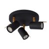 Spot de plafond Lucide GRONY Noir, 3 lumières