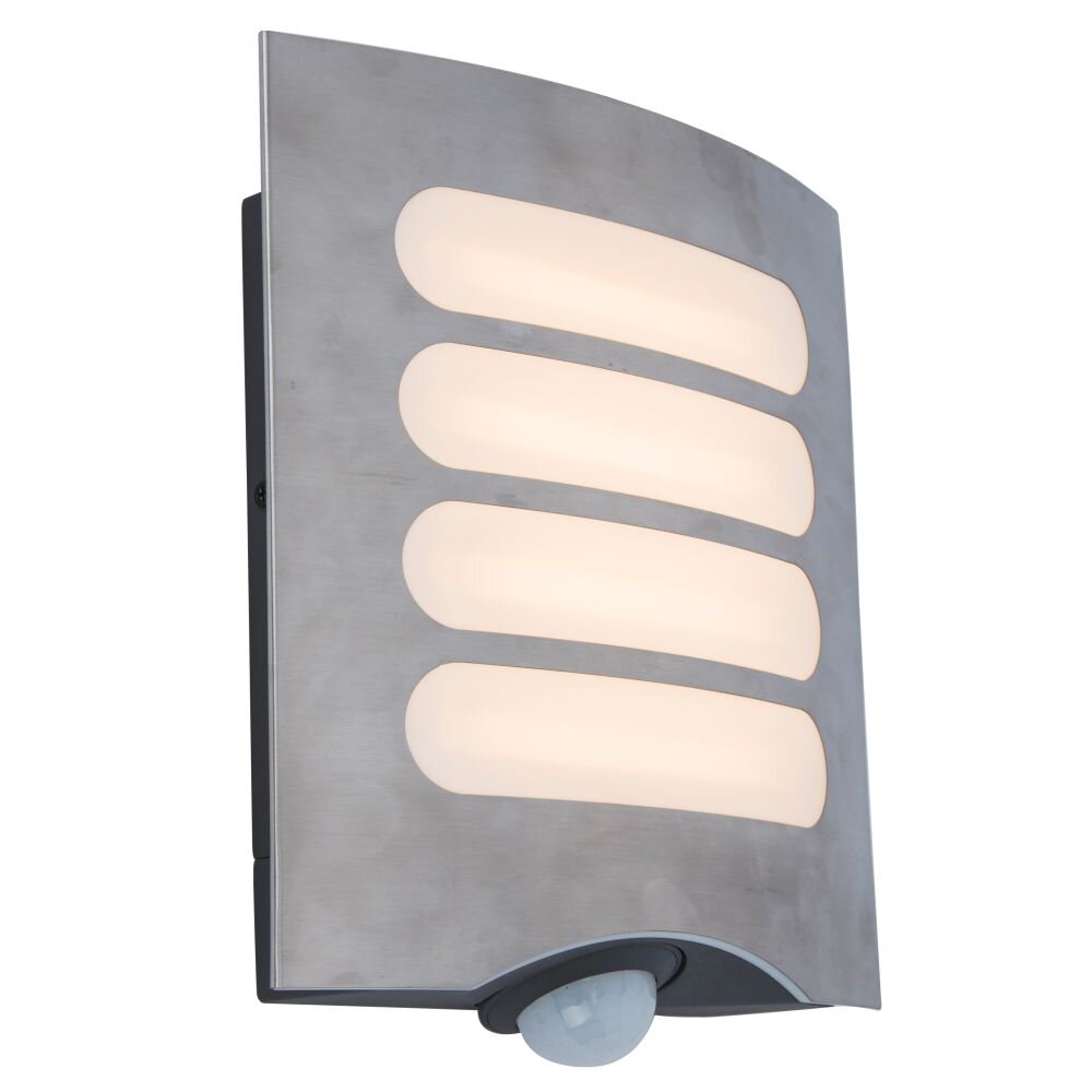 Applique murale d'extérieur Lutec FARELL LED Anthracite, 1 lumière, Détecteur de mouvement main product photo