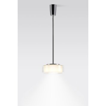 Suspension Serien Lighting CURLING LED Aluminium, Chrome, 1 lumière