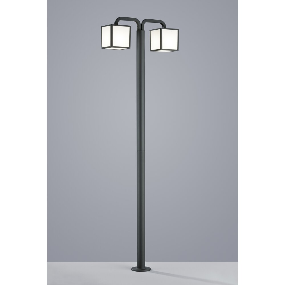 Borne lumineuse Trio CUBANGO Anthracite, 2 lumières main product photo