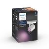 Spot pour plafond et mur, kit d'extension Philips Hue Ambiance White & Color Argenta Blanc, 1 lumière, Changeur de couleurs