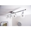 Plafonnier LED Brilliant Leuchten Chrome, Blanc, 4 lumières