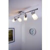 Plafonnier LED Brilliant Leuchten Chrome, Blanc, 4 lumières