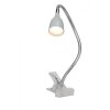 Lampe à clip Brilliant Anthony LED Titane, 1 lumière