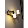 Applique murale Trio LED Aluminium, Chrome, Acier inoxydable, 2 lumières