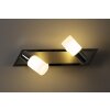 Applique murale Trio LED Aluminium, Chrome, Acier inoxydable, 2 lumières