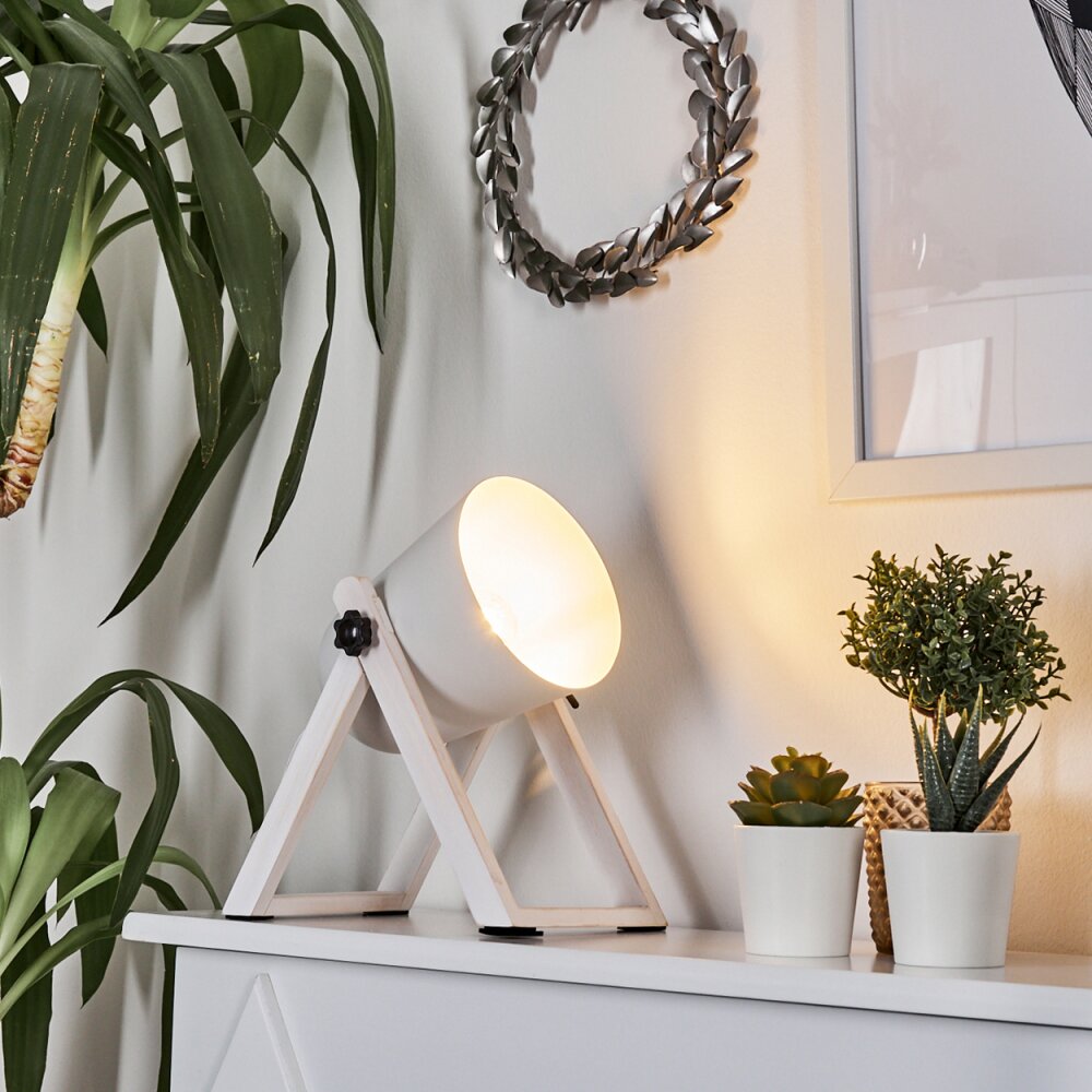 Lampe à poser Novilly Blanc, 1 lumière main product photo