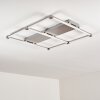 Plafonnier Beken LED Nickel mat, 1 lumière