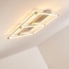 Plafonnier Beken LED Nickel mat, 1 lumière