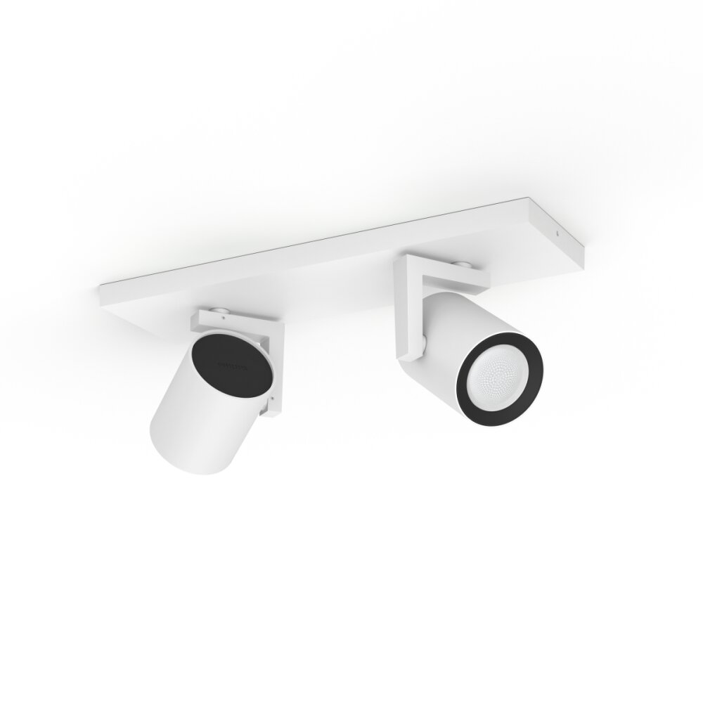 Spot de plafond Philips Hue Ambiance White & Color Argenta Blanc, 2 lumières, Changeur de couleurs main product photo