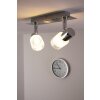 Spot de plafond LED Brilliant Leuchten Chrome, Blanc, 2 lumières