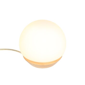 Lampe de table Steinhauer Ancilla LED Bois clair, 1 lumière